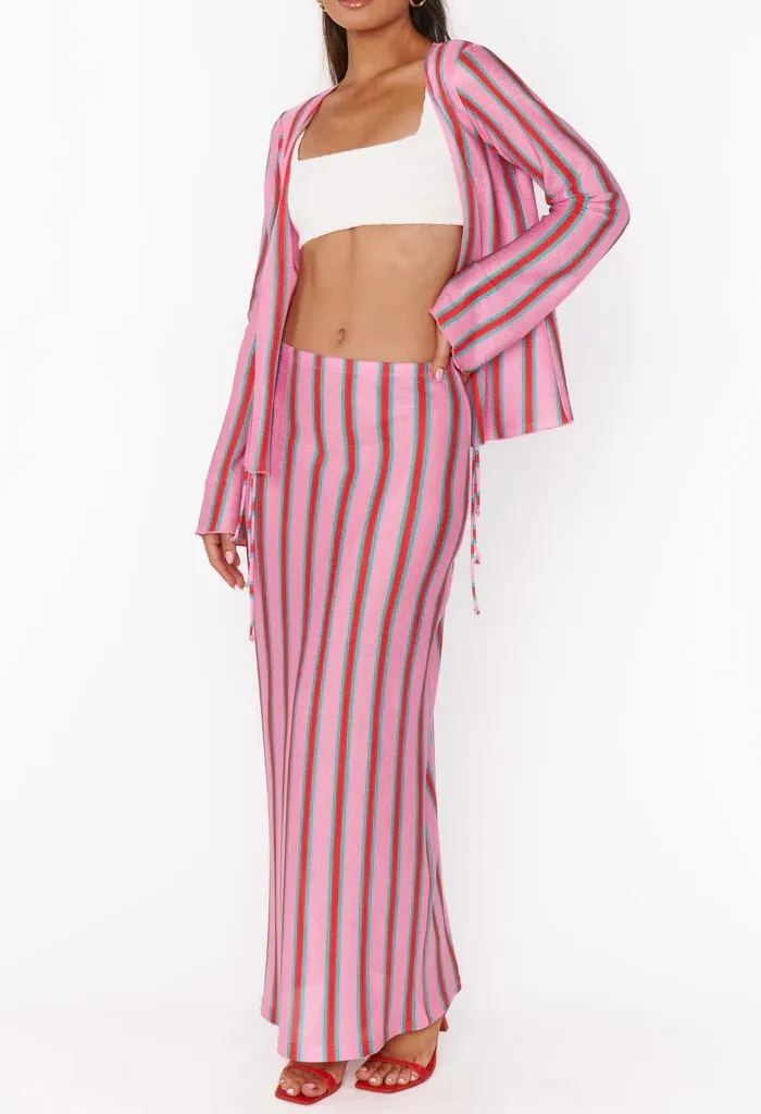 Saturday Skirt-Porto Stripe