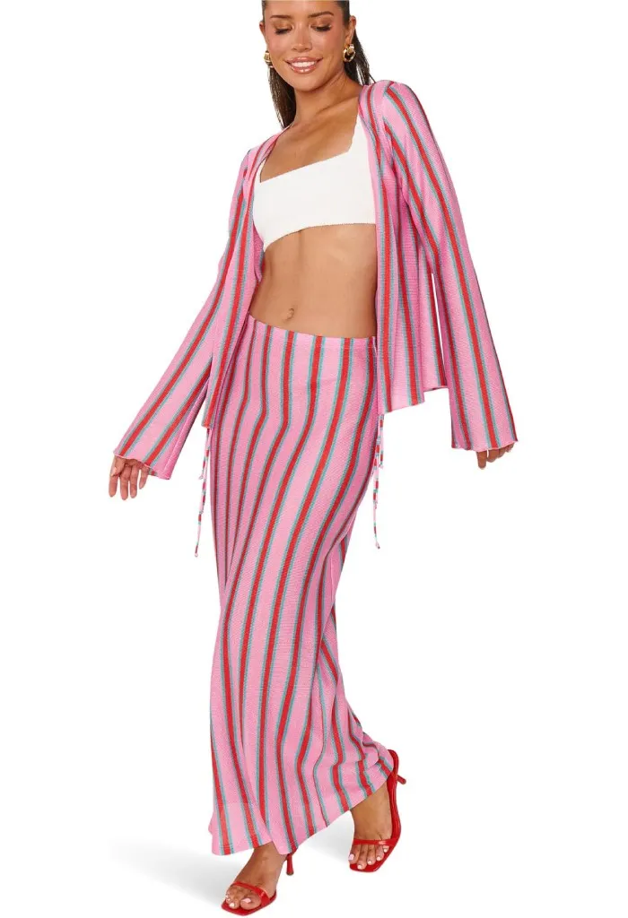 Saturday Skirt-Porto Stripe