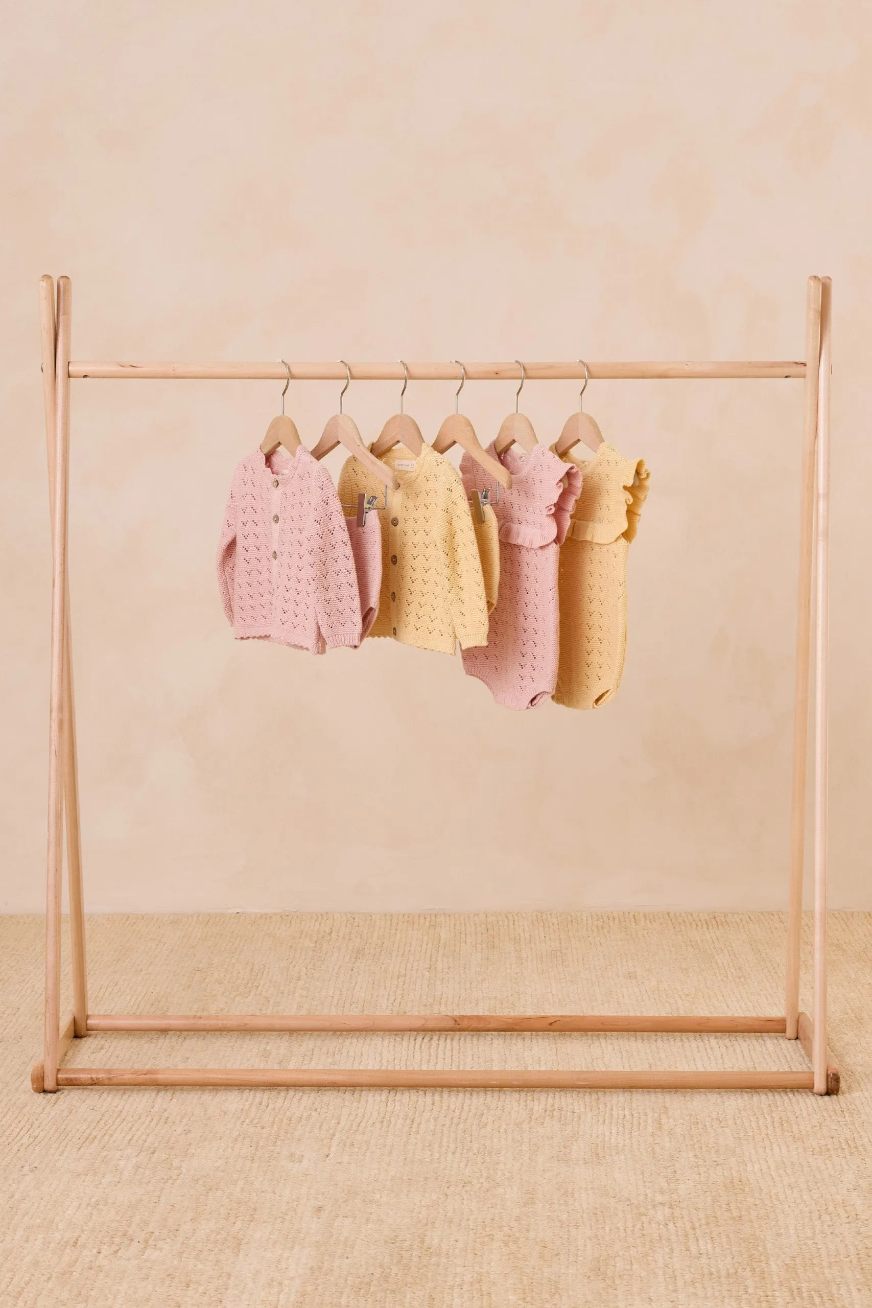 Scalloped Cardigan | Bubblegum