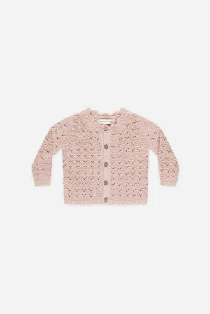 Scalloped Cardigan | Bubblegum