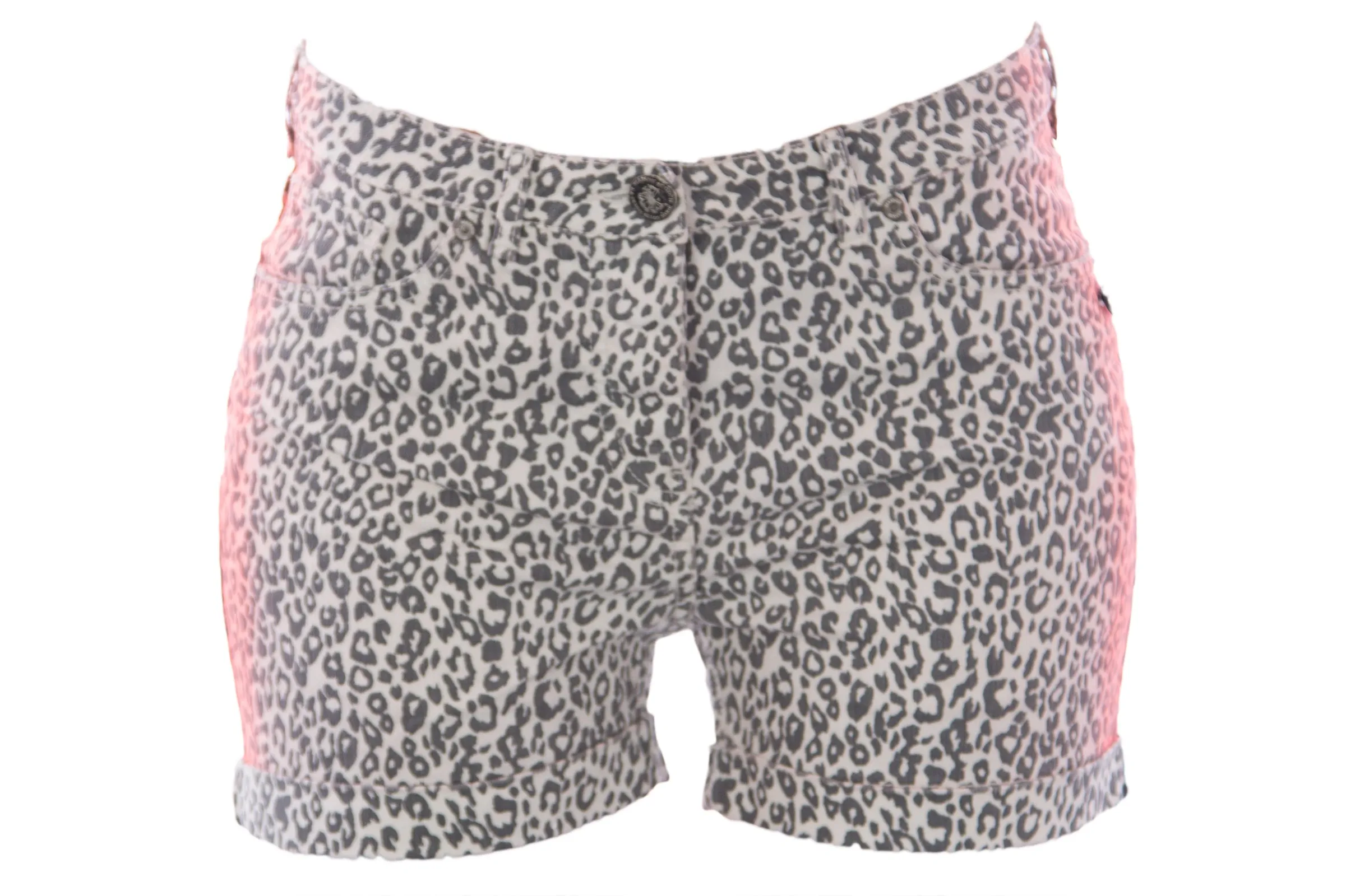Scotch & Soda Maison Scotch Women's Leopard Print Denim Shorts