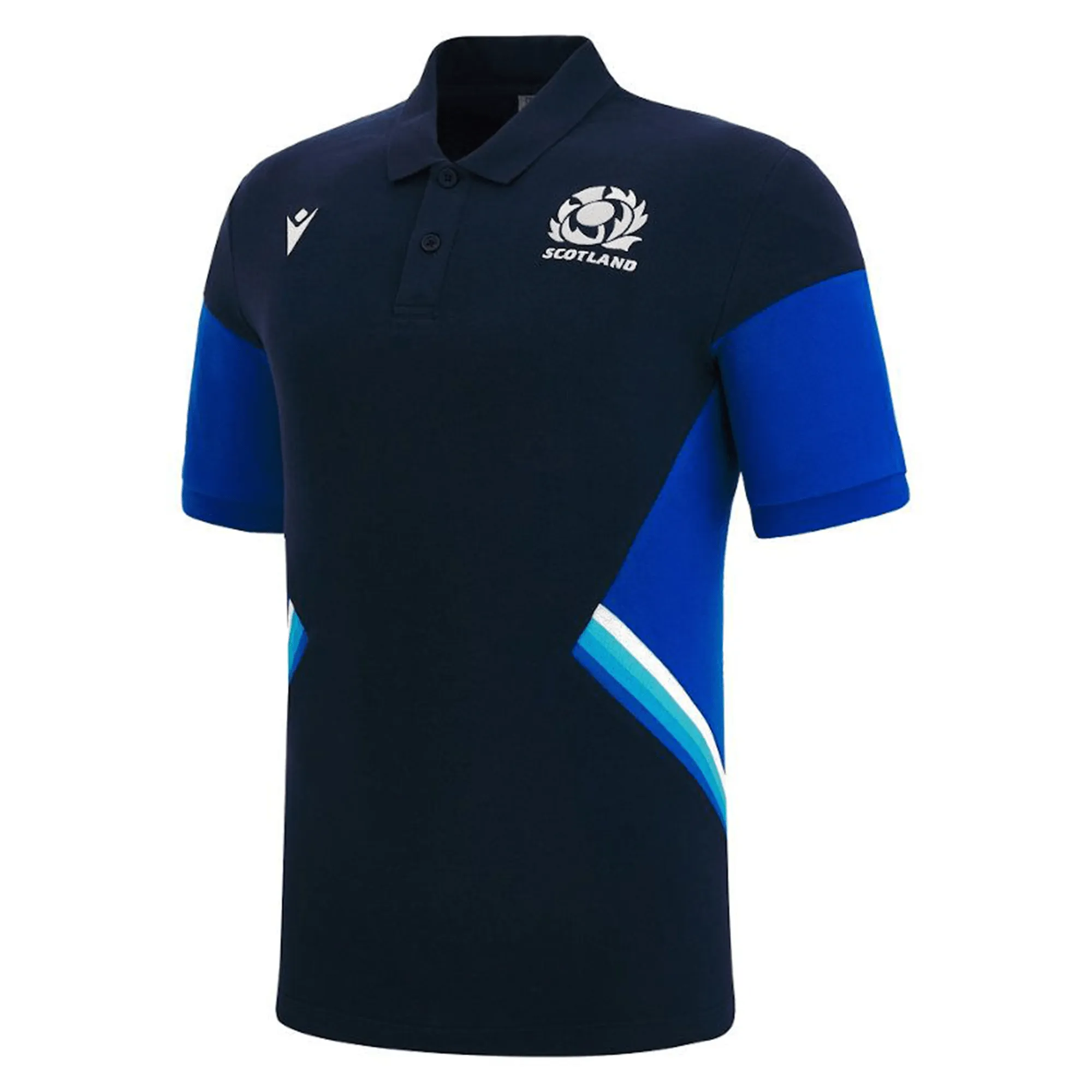 Scotland Player Poly Cotton Polo 22/23 by Macron