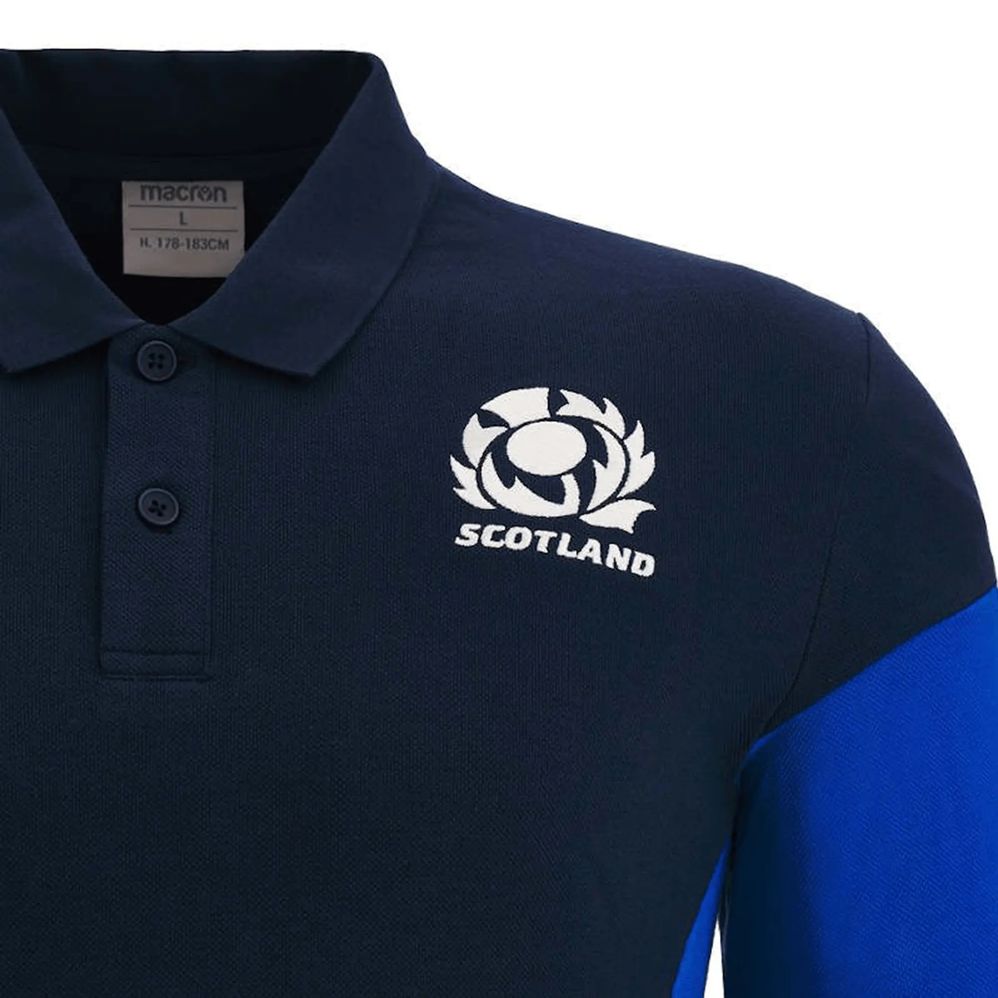 Scotland Player Poly Cotton Polo 22/23 by Macron