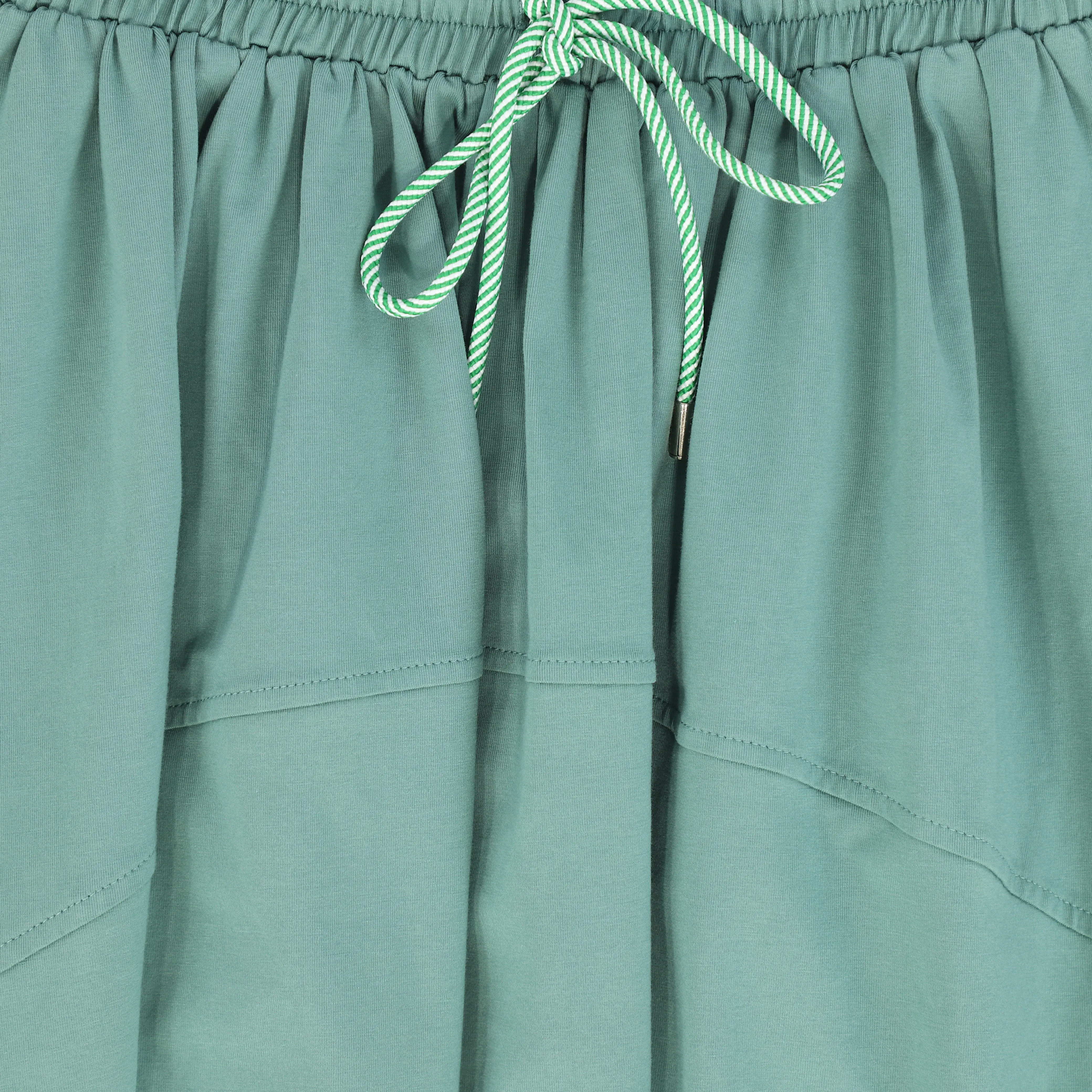 Seam detail green maxi skirt by Valentina