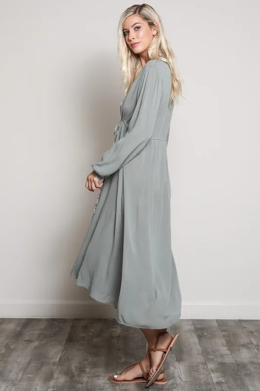 SEPTEMBER EMBROIDERED MIDI DRESS