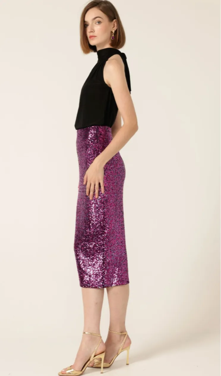 Sequin Skirt Pink