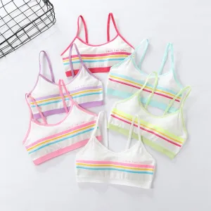 Set of 3 Junior Girls Multicolored Training Bras