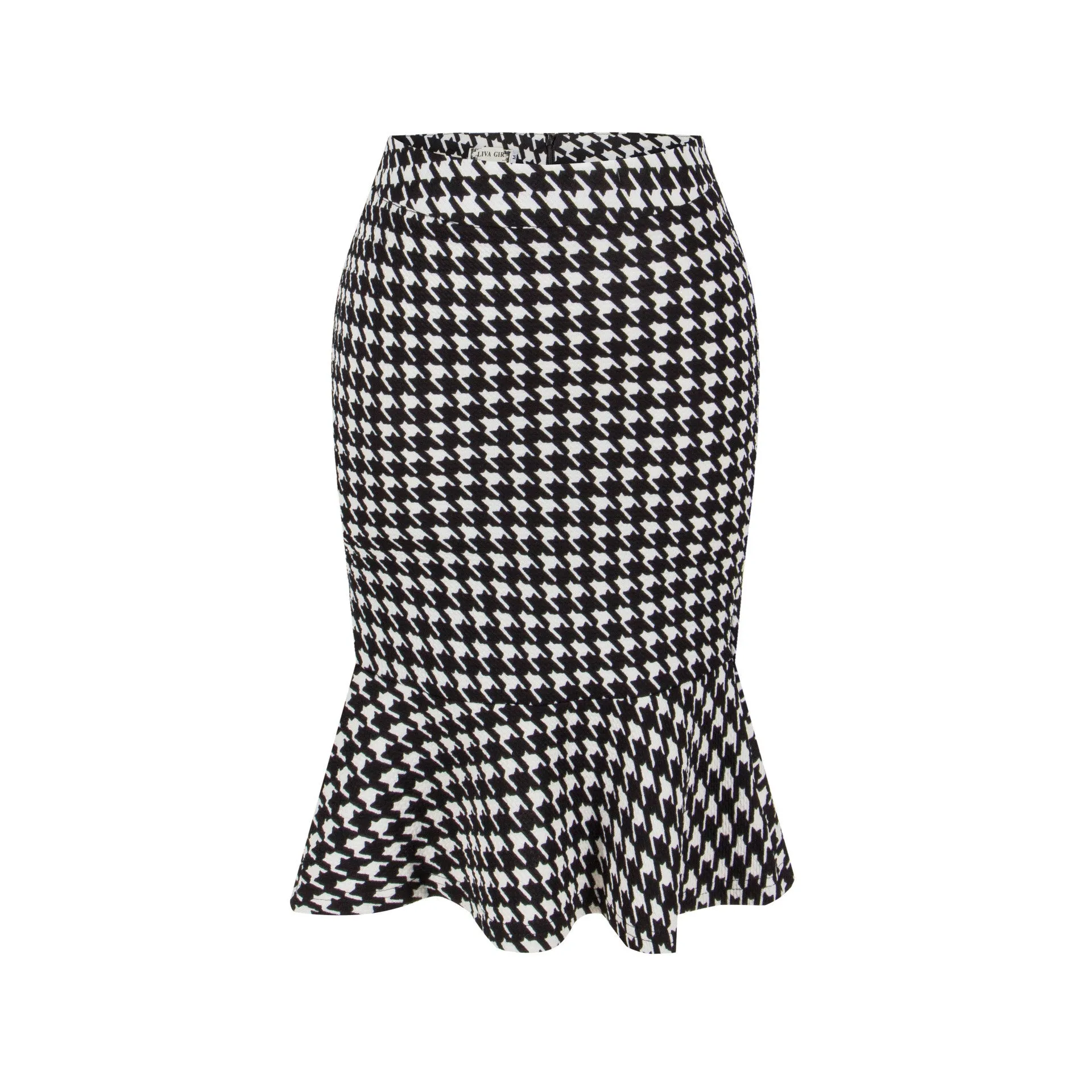 Sexy Lotus Leaf Fishtail Print Skirt