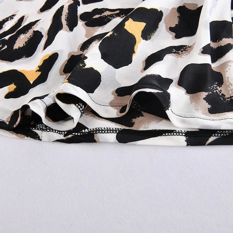 Sexy Versatile Leopard Print High Waist Casual Skirt