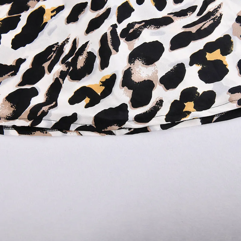 Sexy Versatile Leopard Print High Waist Casual Skirt