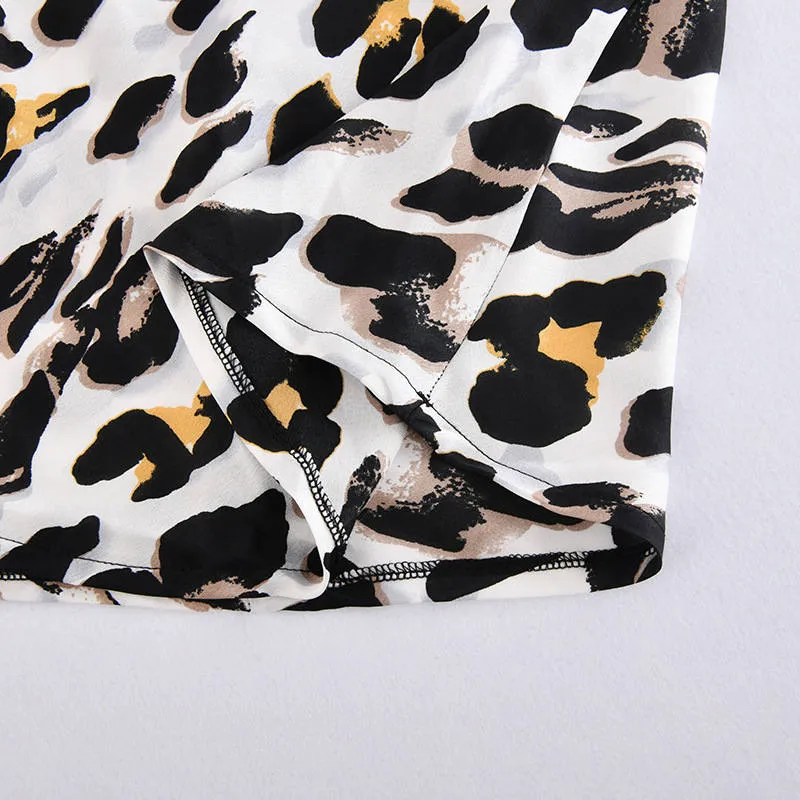 Sexy Versatile Leopard Print High Waist Casual Skirt