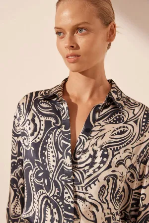 Shona Joy Anthea Silk Relaxed Shirt