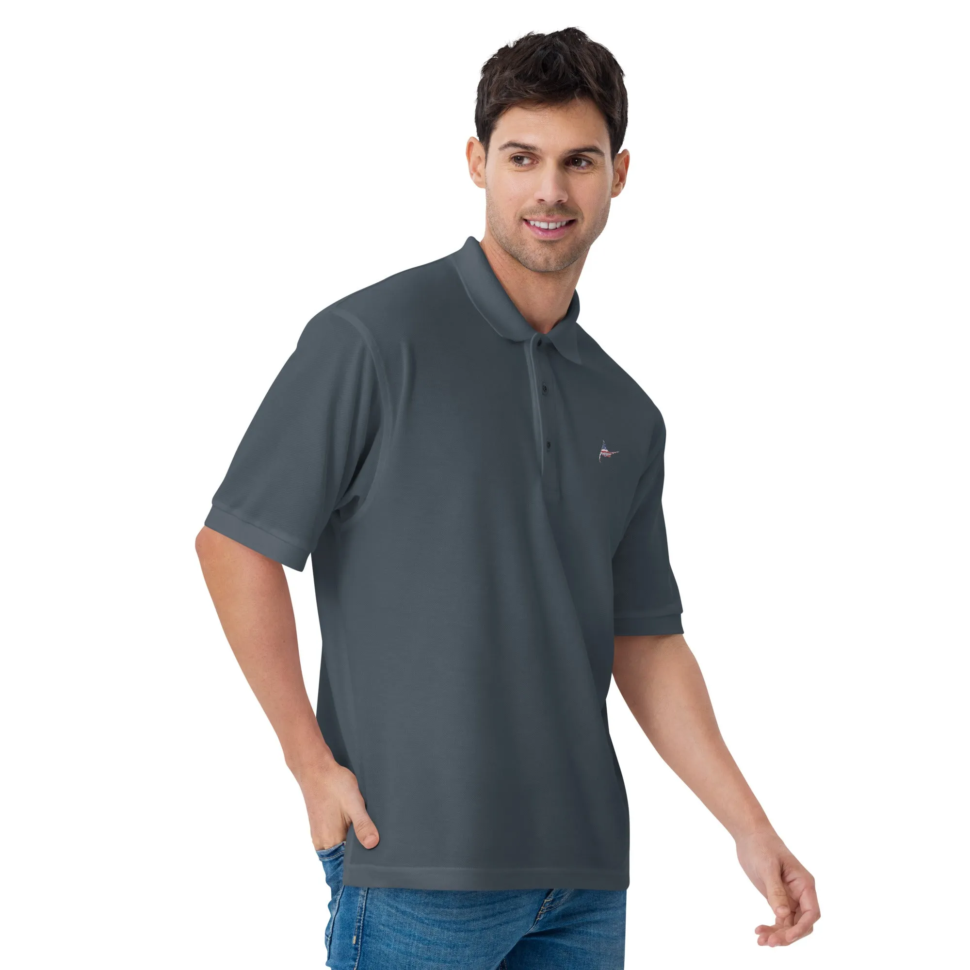 Shop Our Premium American Marlin Fishermen's Polo Today!