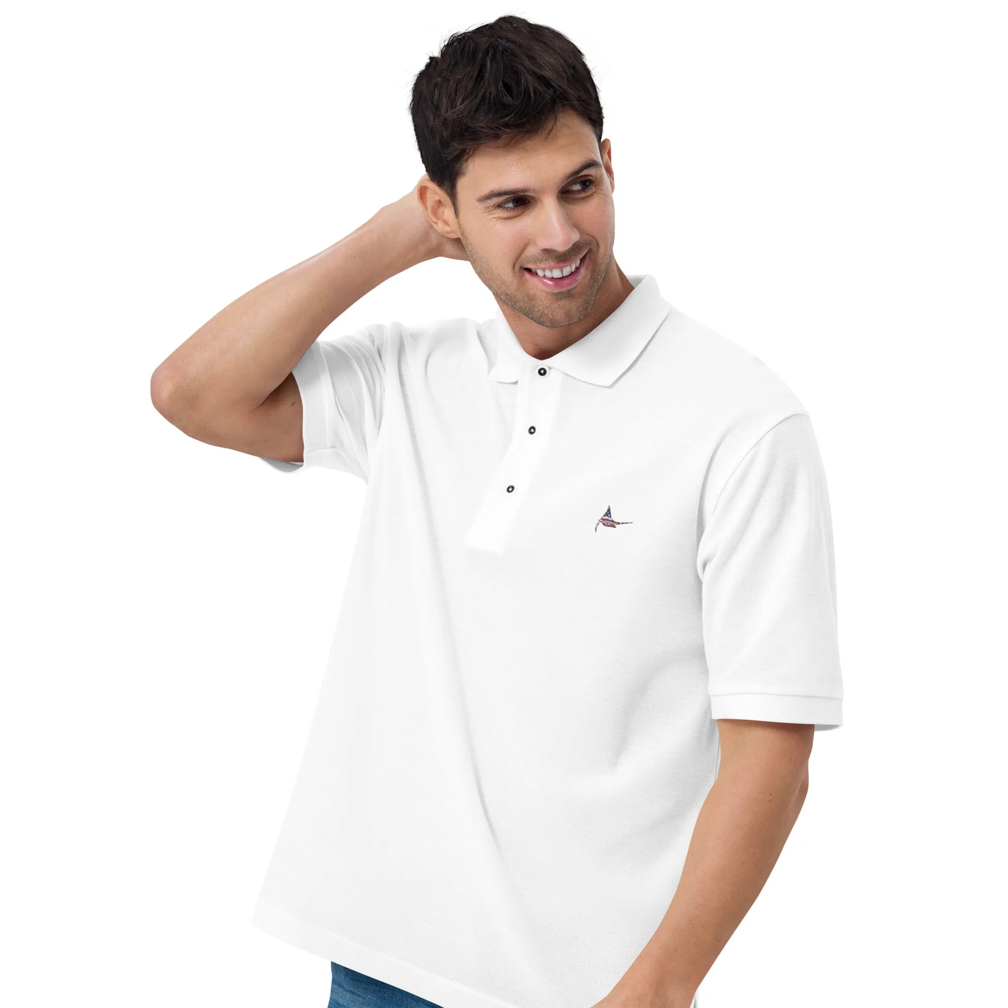 Shop Our Premium American Marlin Fishermen's Polo Today!