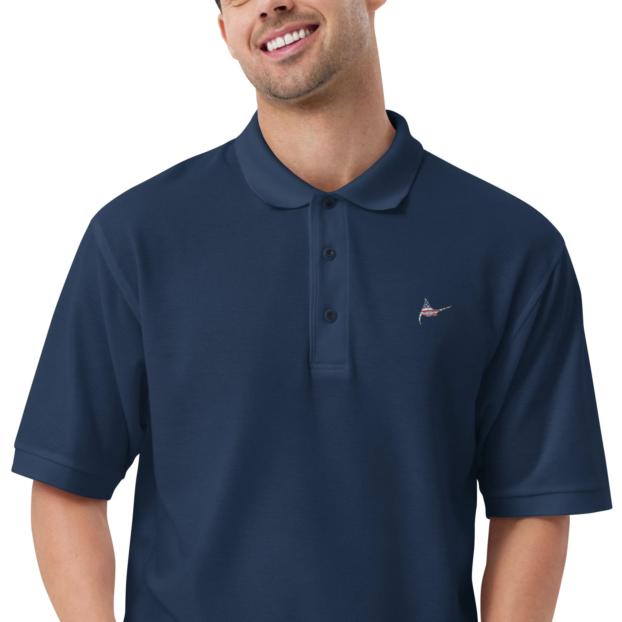 Shop Our Premium American Marlin Fishermen's Polo Today!