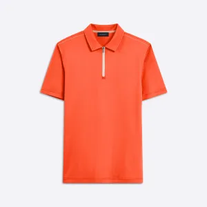 Short Sleeve Quarter Zip Polo