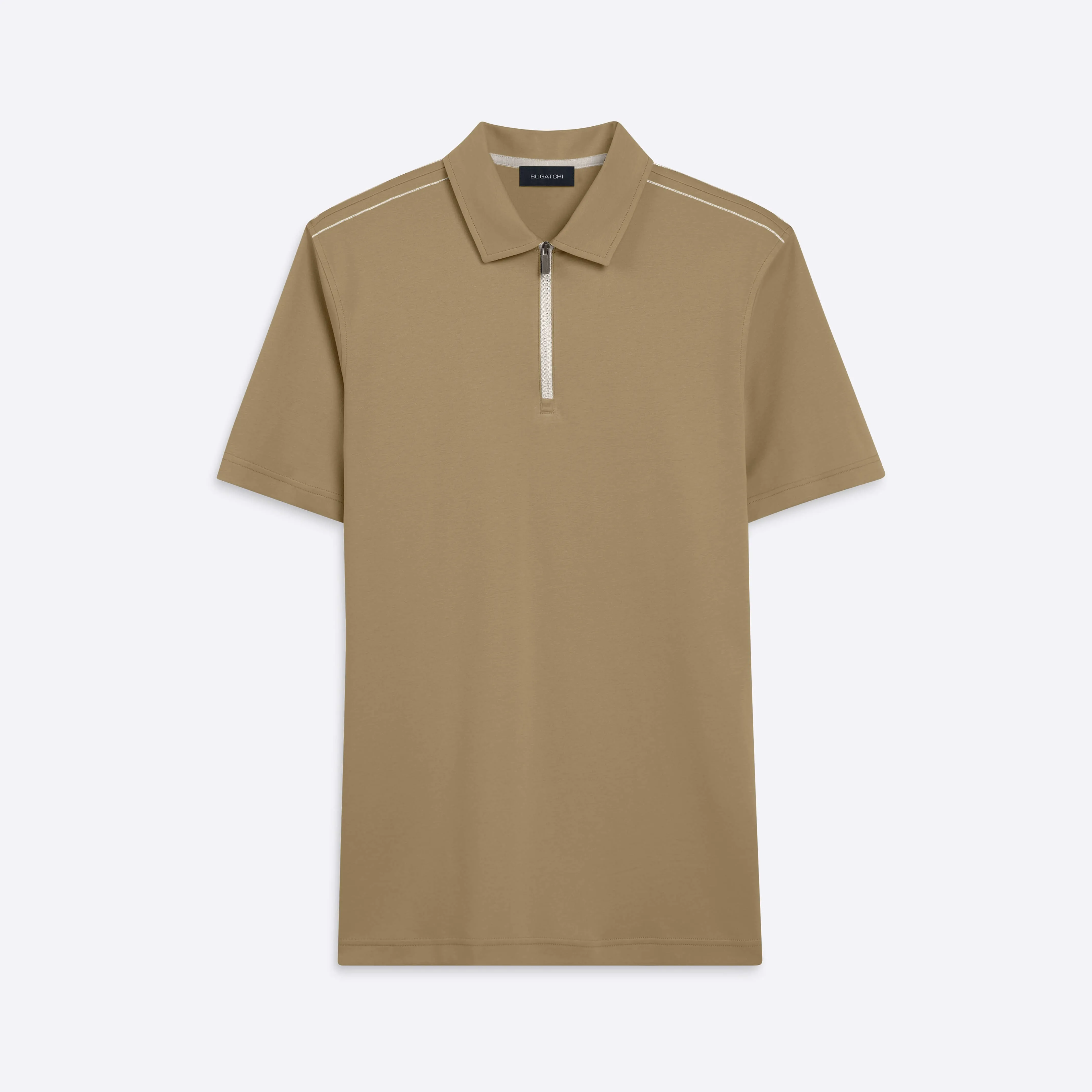 Short Sleeve Quarter Zip Polo