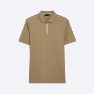Short Sleeve Quarter Zip Polo