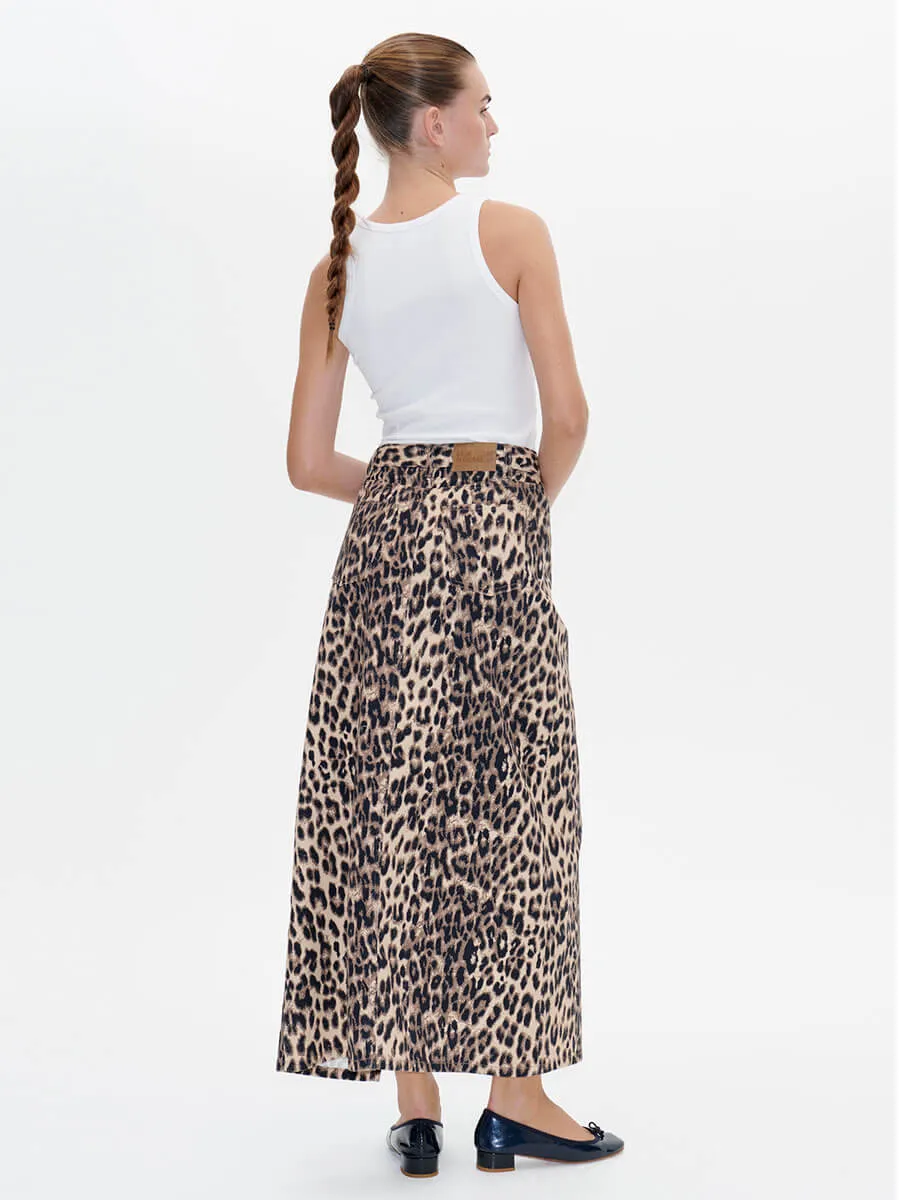 Sigge Skirt - Brown Baum Leopard