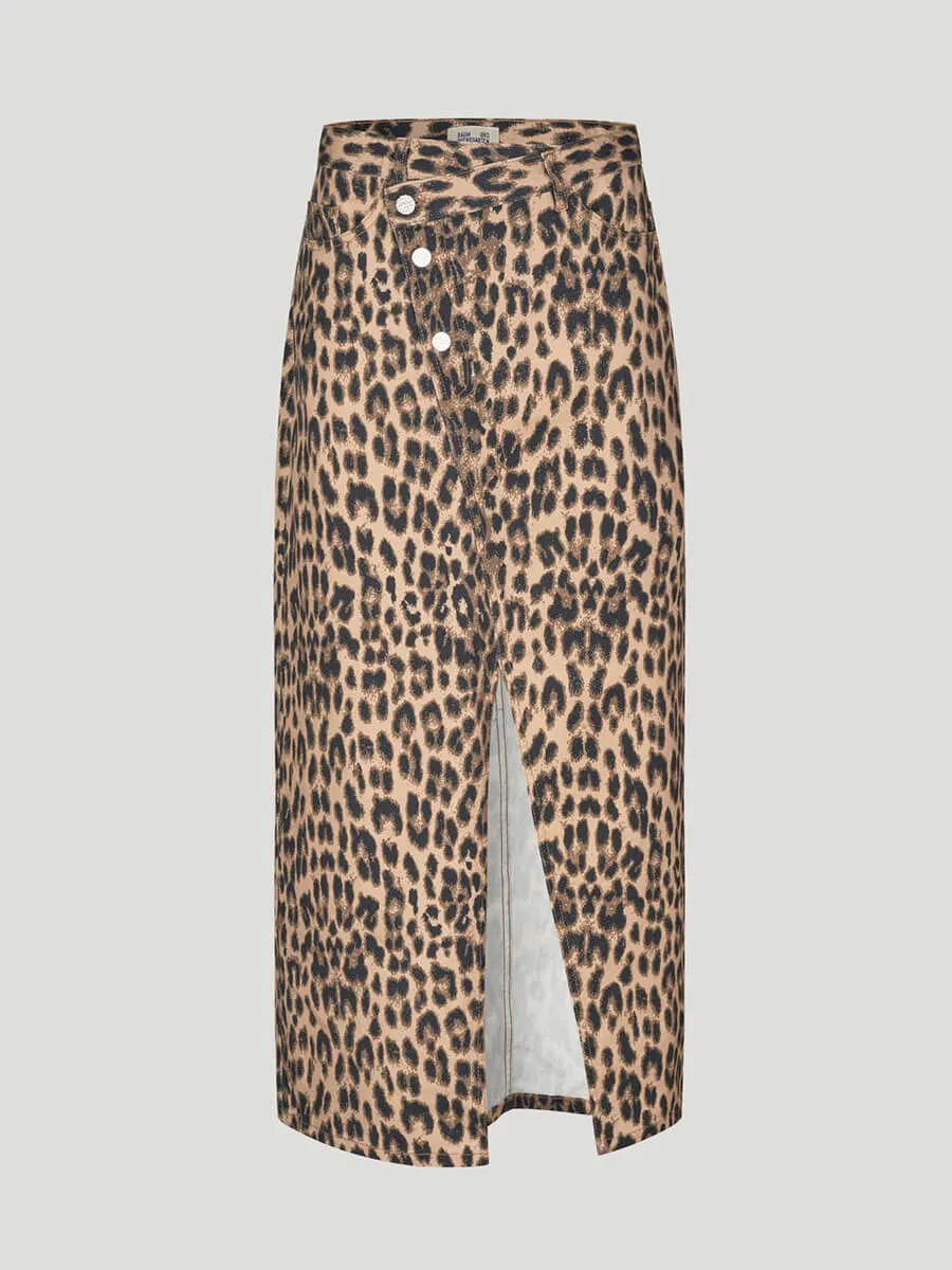 Sigge Skirt - Brown Baum Leopard