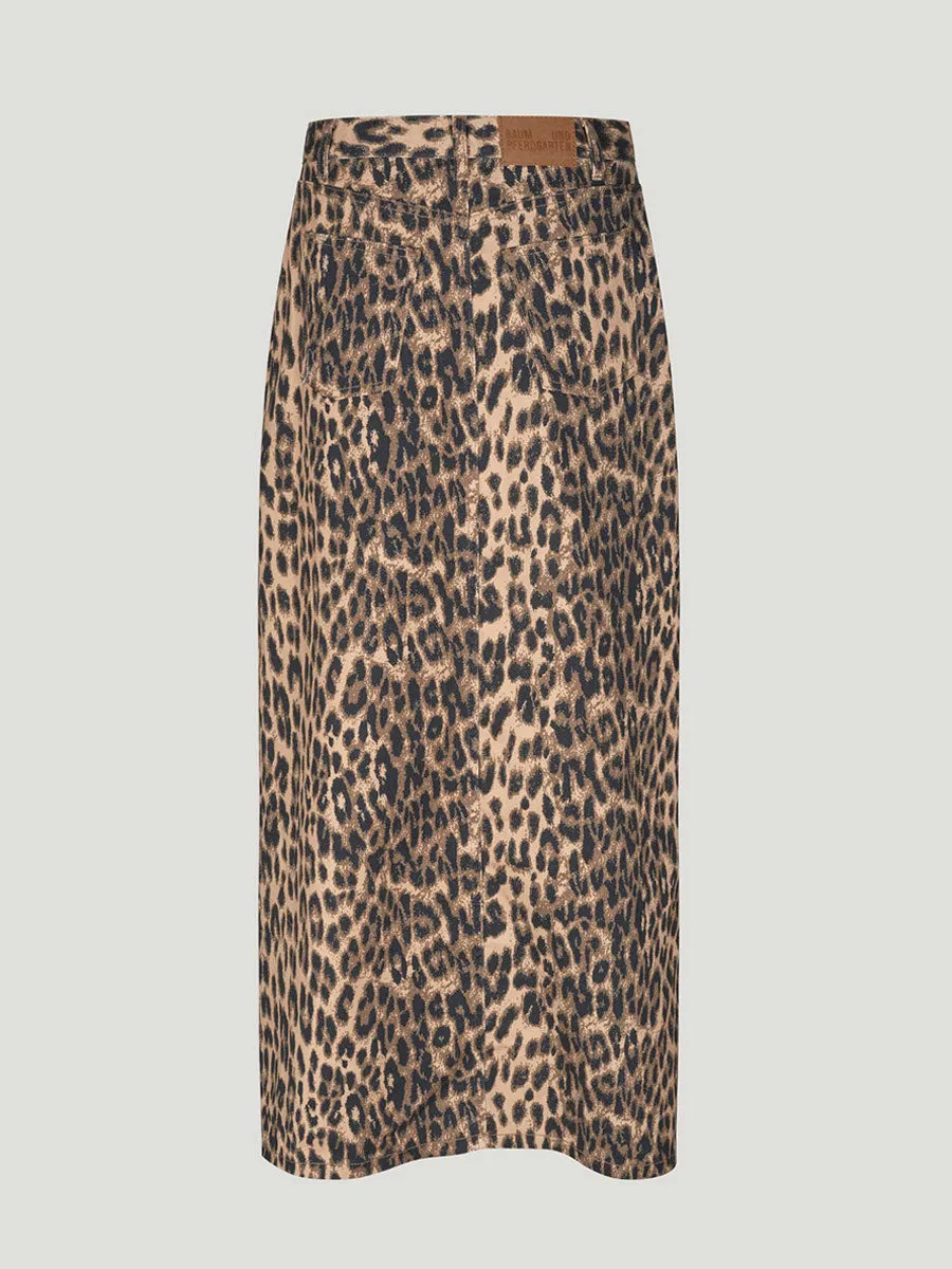 Sigge Skirt - Brown Baum Leopard
