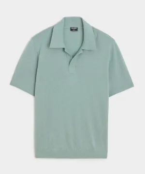 Silk-Cashmere Sweater Polo