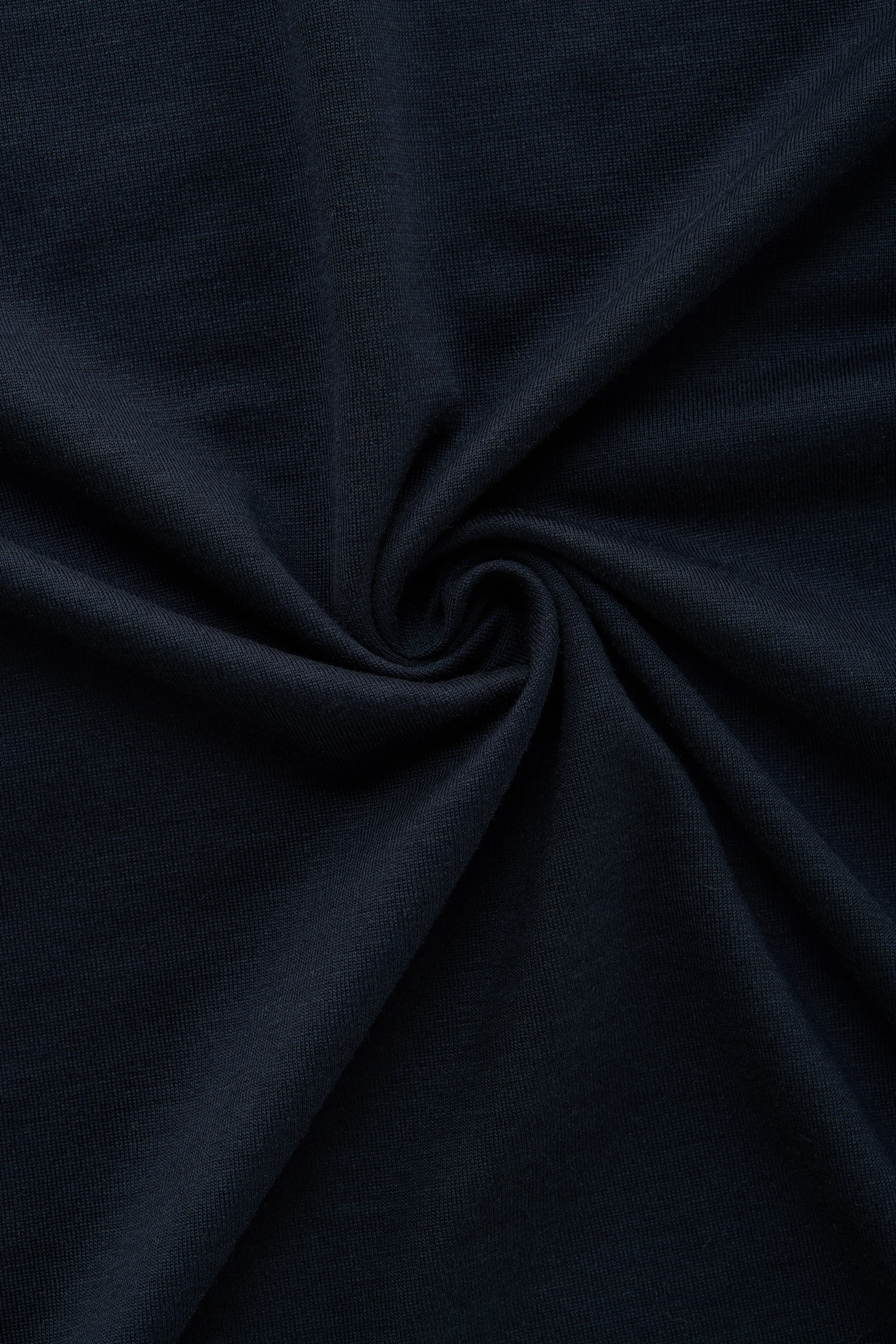 Silk Cotton Short Sleeve Crew Neck T-Shirt Midnight