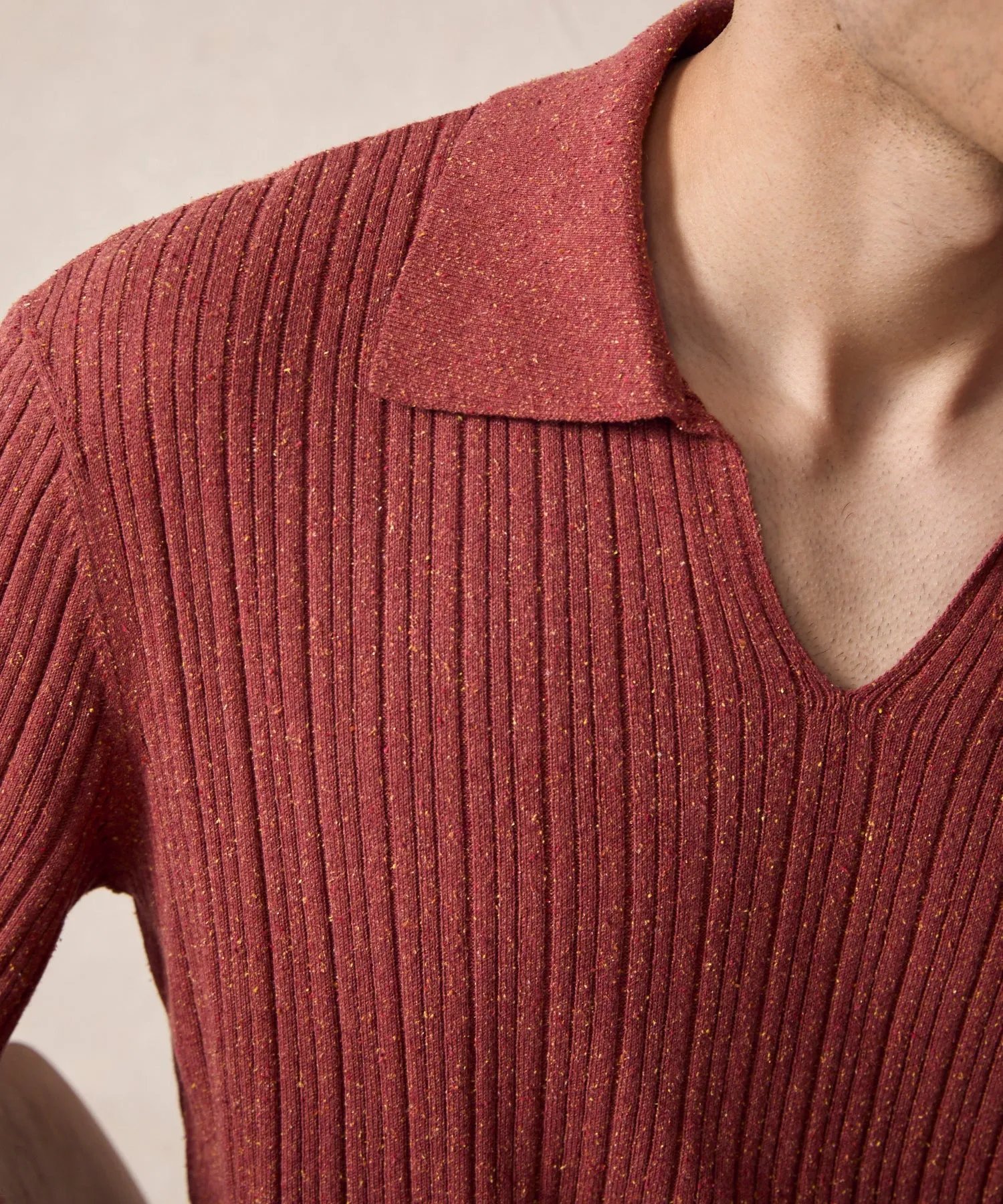 Silk Donegal Montauk Sweater Polo