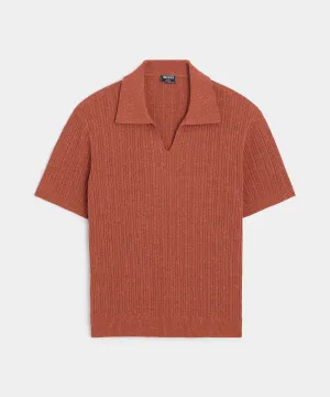 Silk Donegal Montauk Sweater Polo