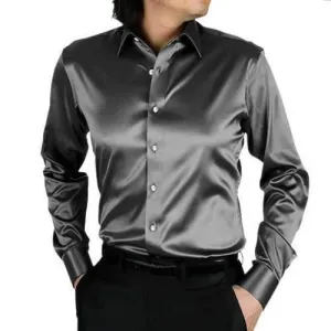 Silk-like Korean Style Shirts