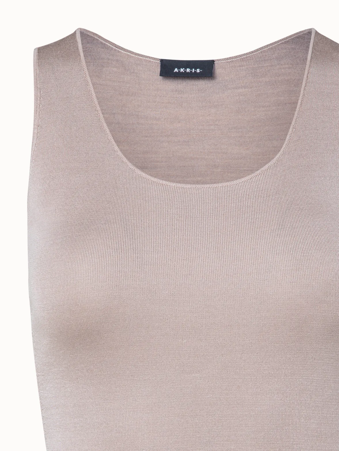Silk Stretch Knit Tank Top