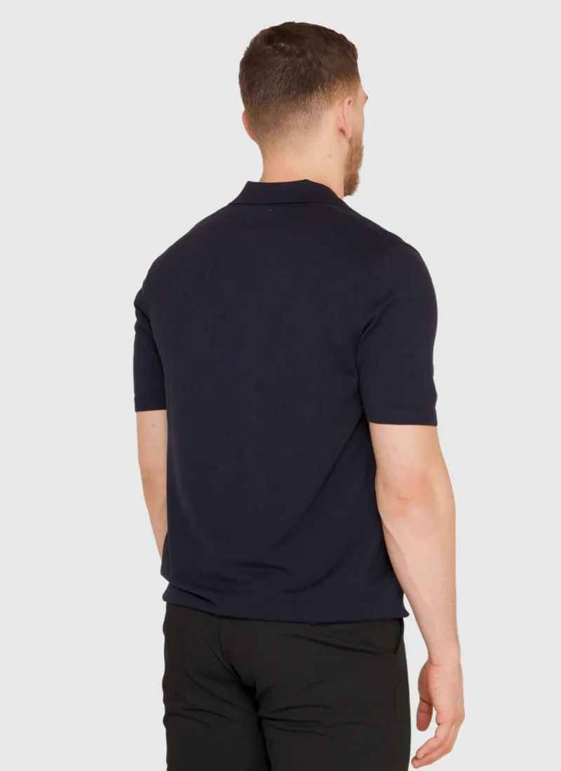 Silk V-neck Polo T-Shirt