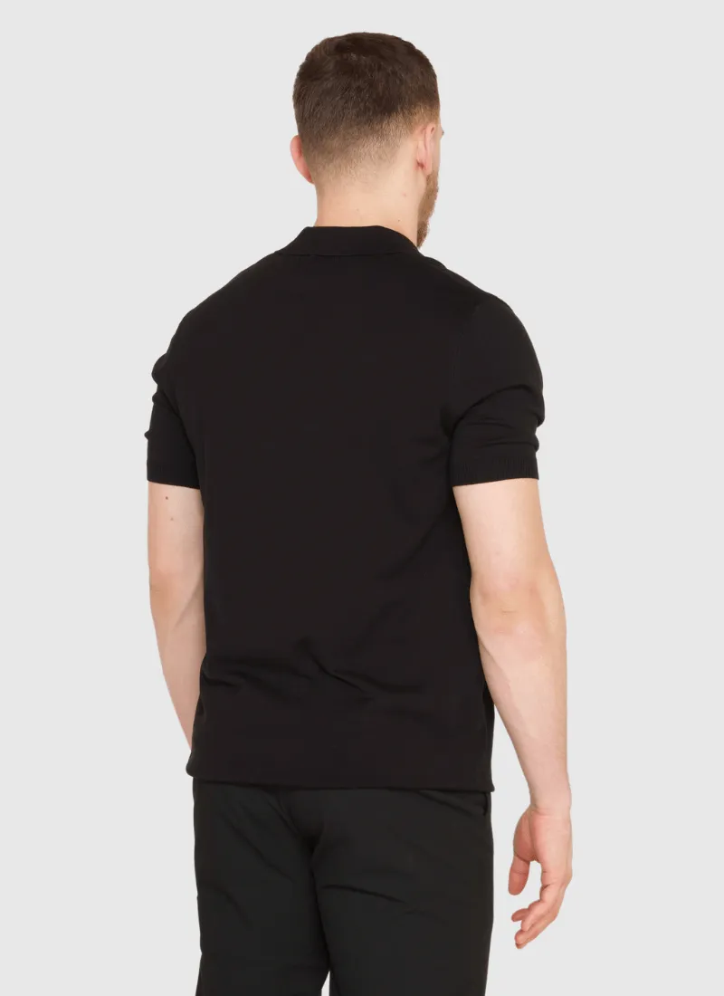 Silk V-neck Polo T-Shirt