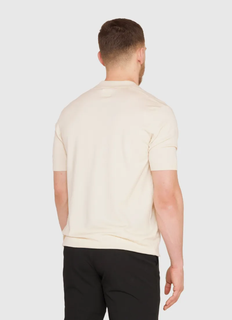 Silk V-neck Polo T-Shirt