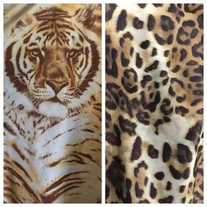 SKIRT/COVERUP BROWN TIGER/LEOPARD