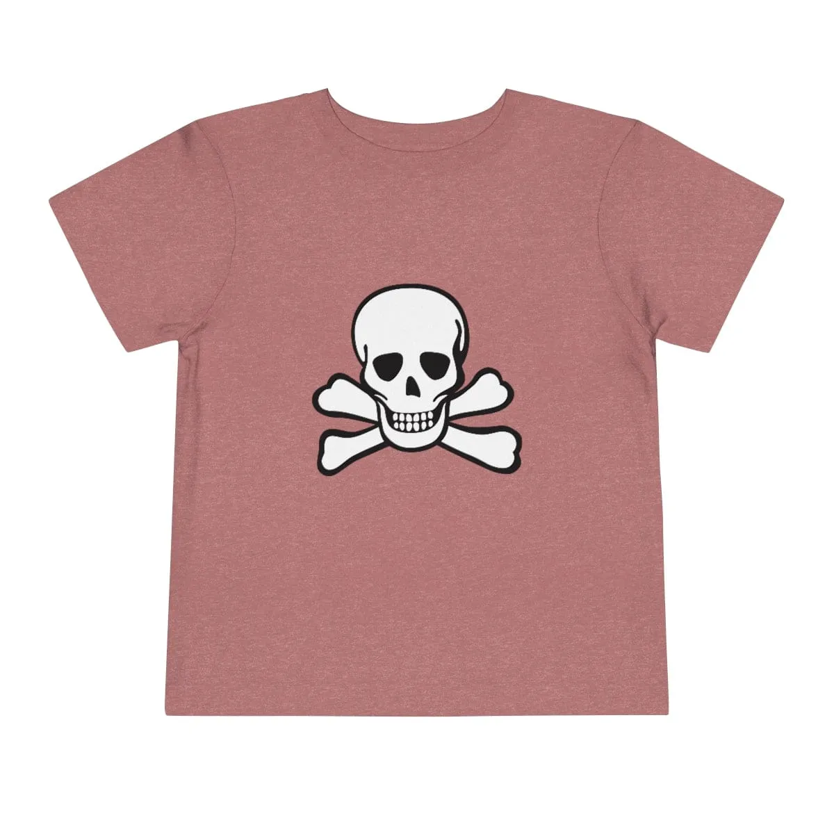 Skull Crossbones Toddler Short Sleeve Tee 18 Colors