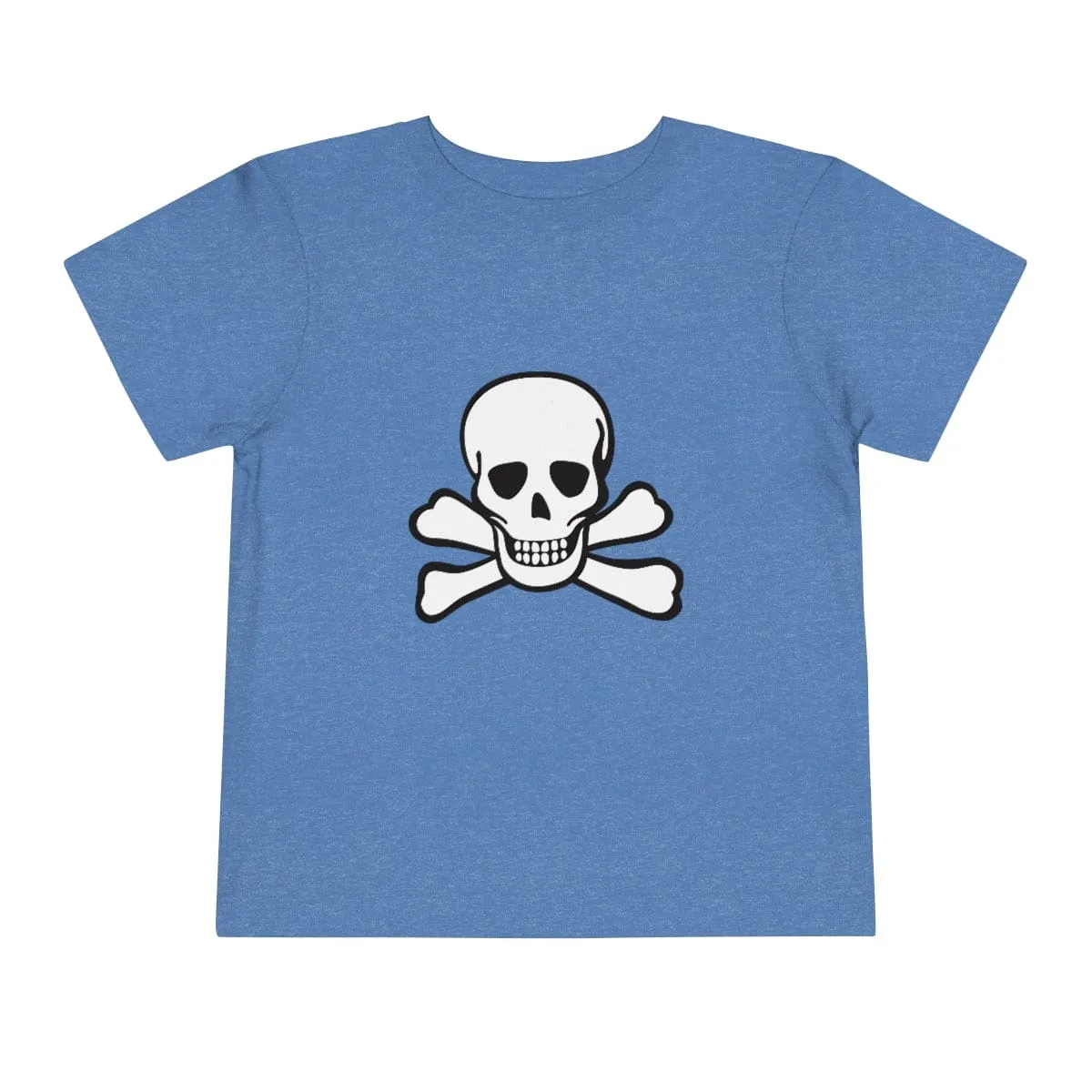 Skull Crossbones Toddler Short Sleeve Tee 18 Colors