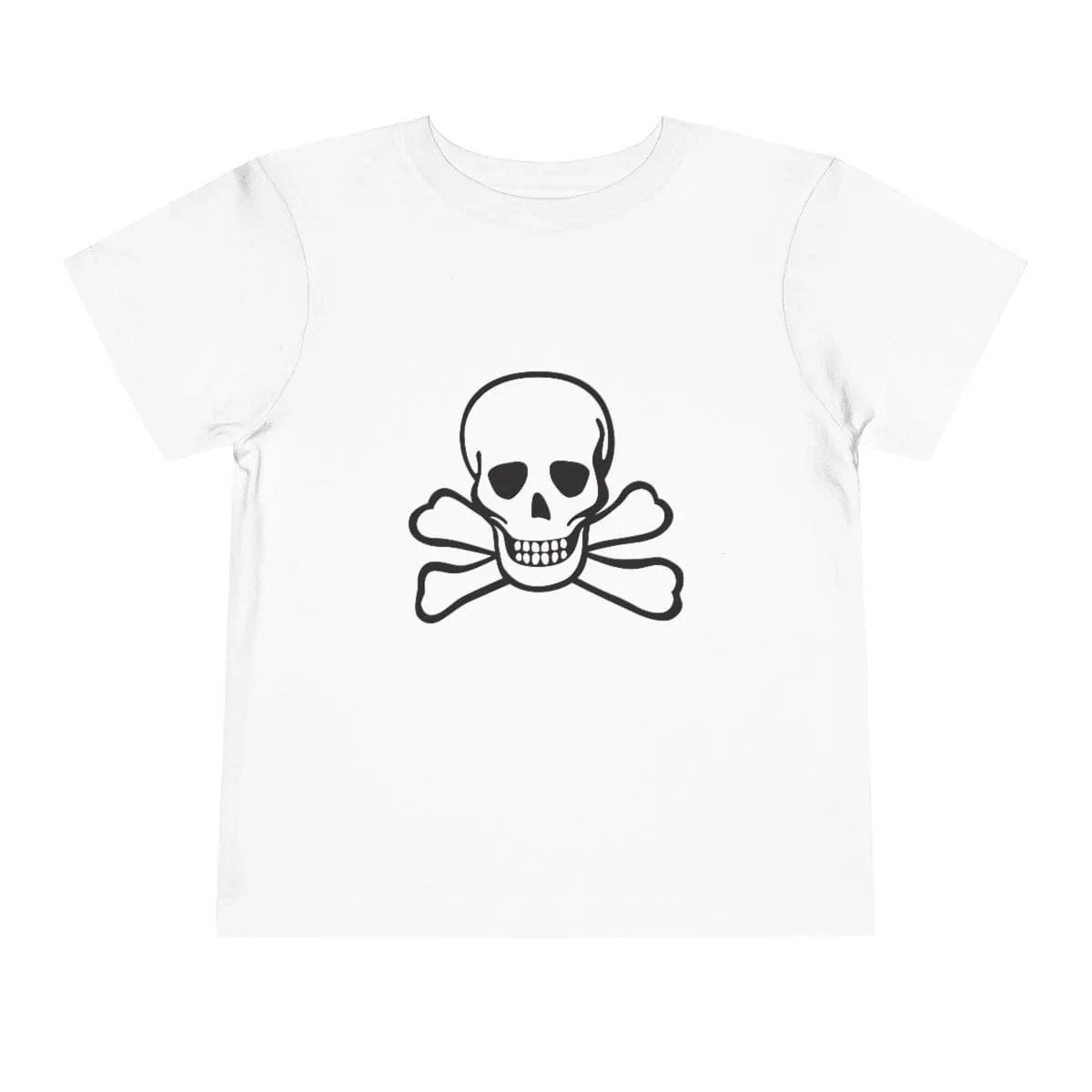 Skull Crossbones Toddler Short Sleeve Tee 18 Colors