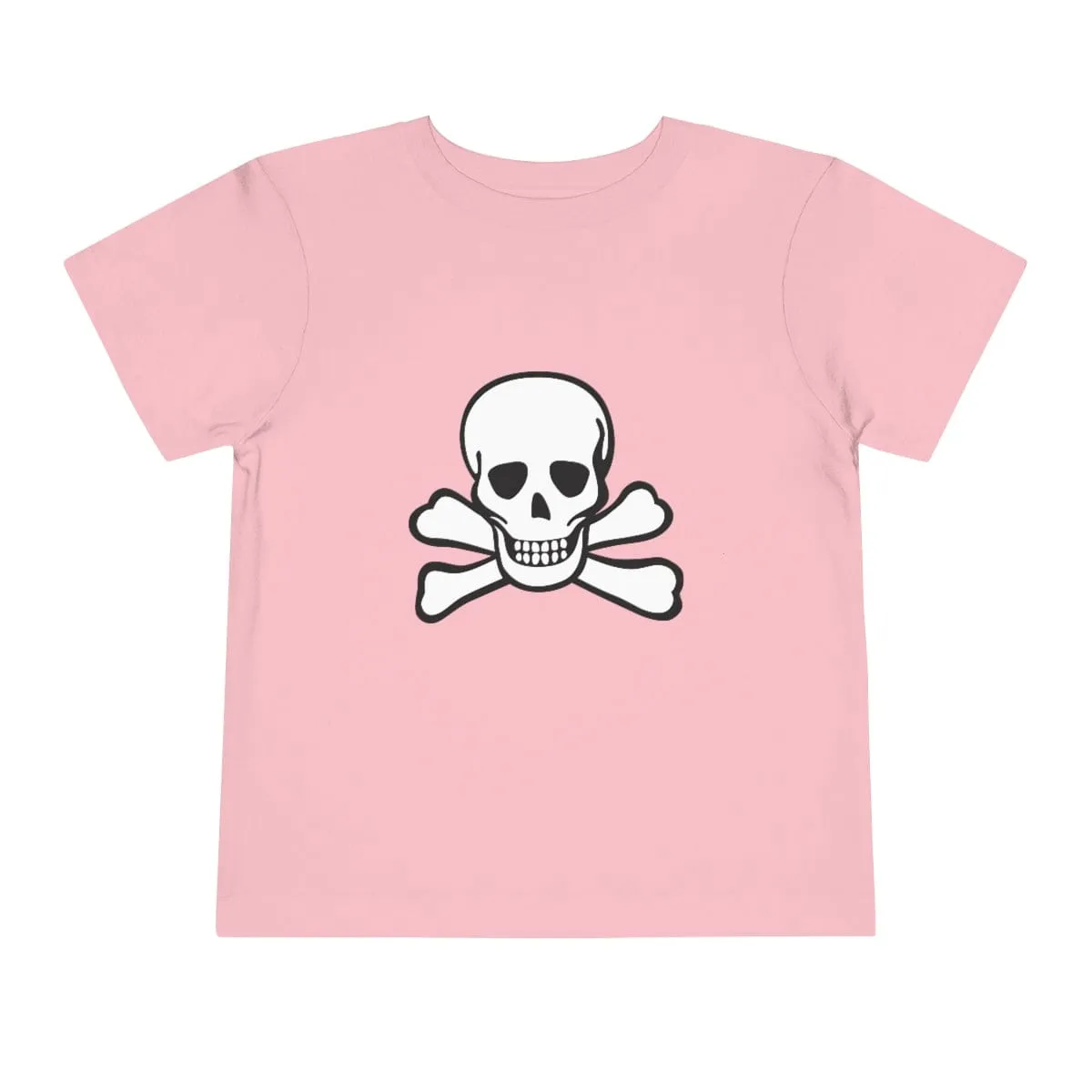 Skull Crossbones Toddler Short Sleeve Tee 18 Colors