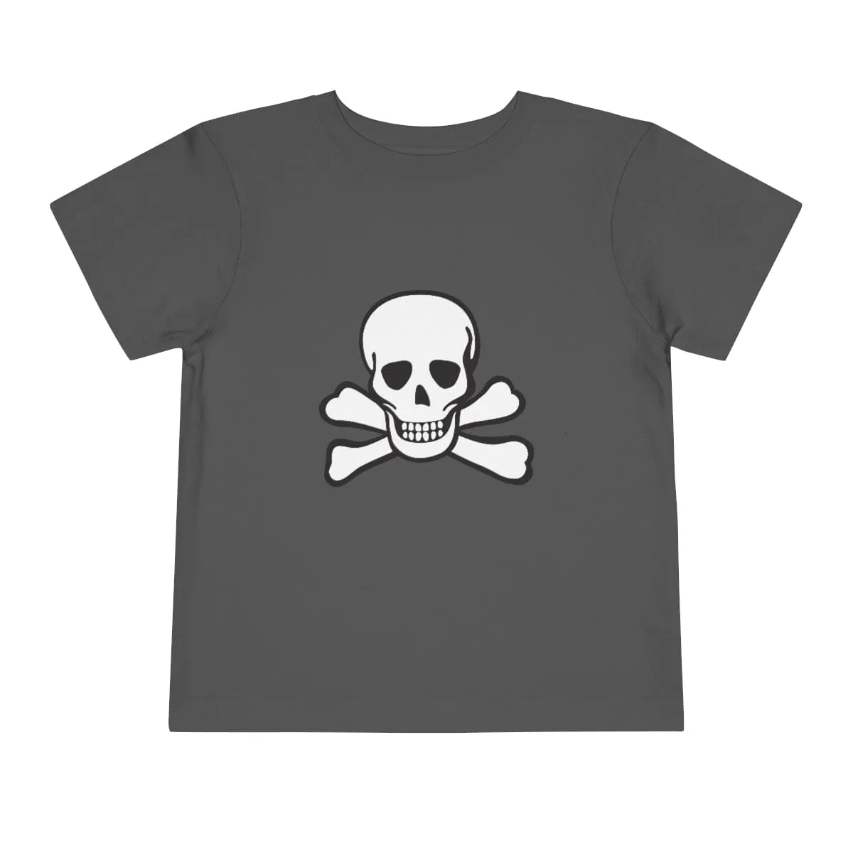 Skull Crossbones Toddler Short Sleeve Tee 18 Colors