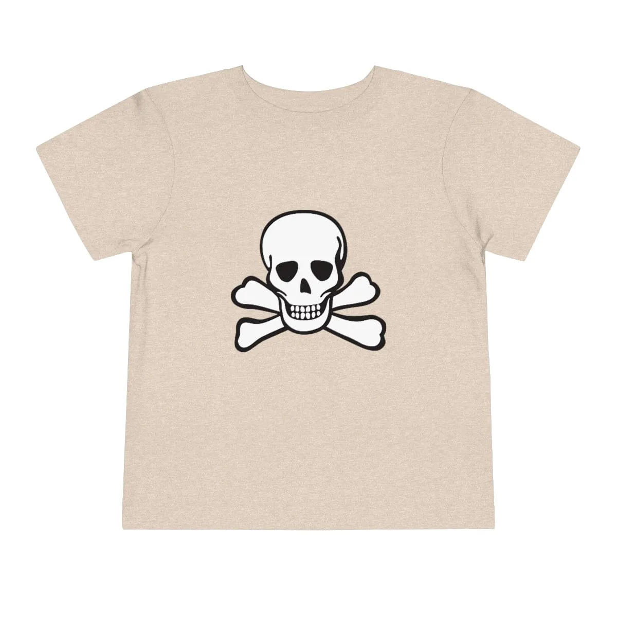 Skull Crossbones Toddler Short Sleeve Tee 18 Colors