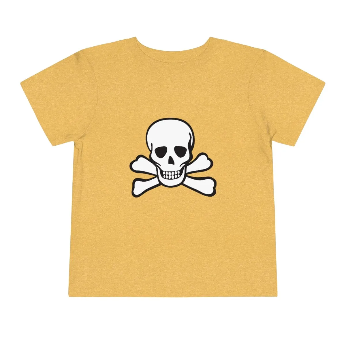 Skull Crossbones Toddler Short Sleeve Tee 18 Colors