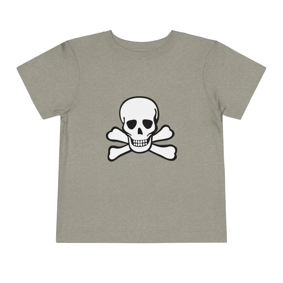 Skull Crossbones Toddler Short Sleeve Tee 18 Colors