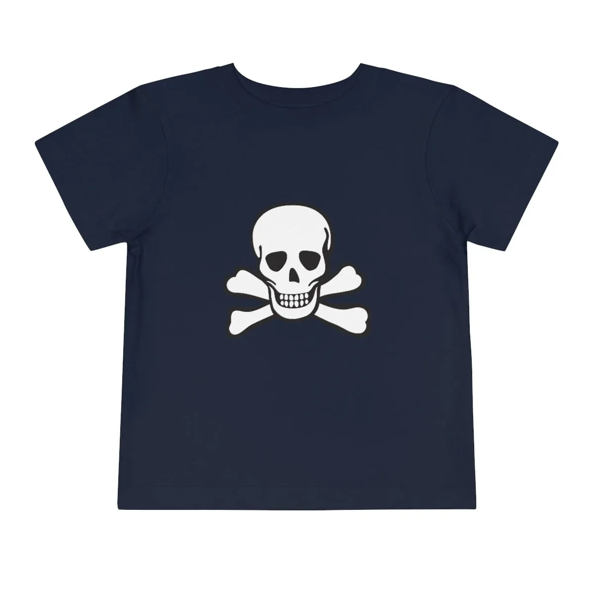 Skull Crossbones Toddler Short Sleeve Tee 18 Colors