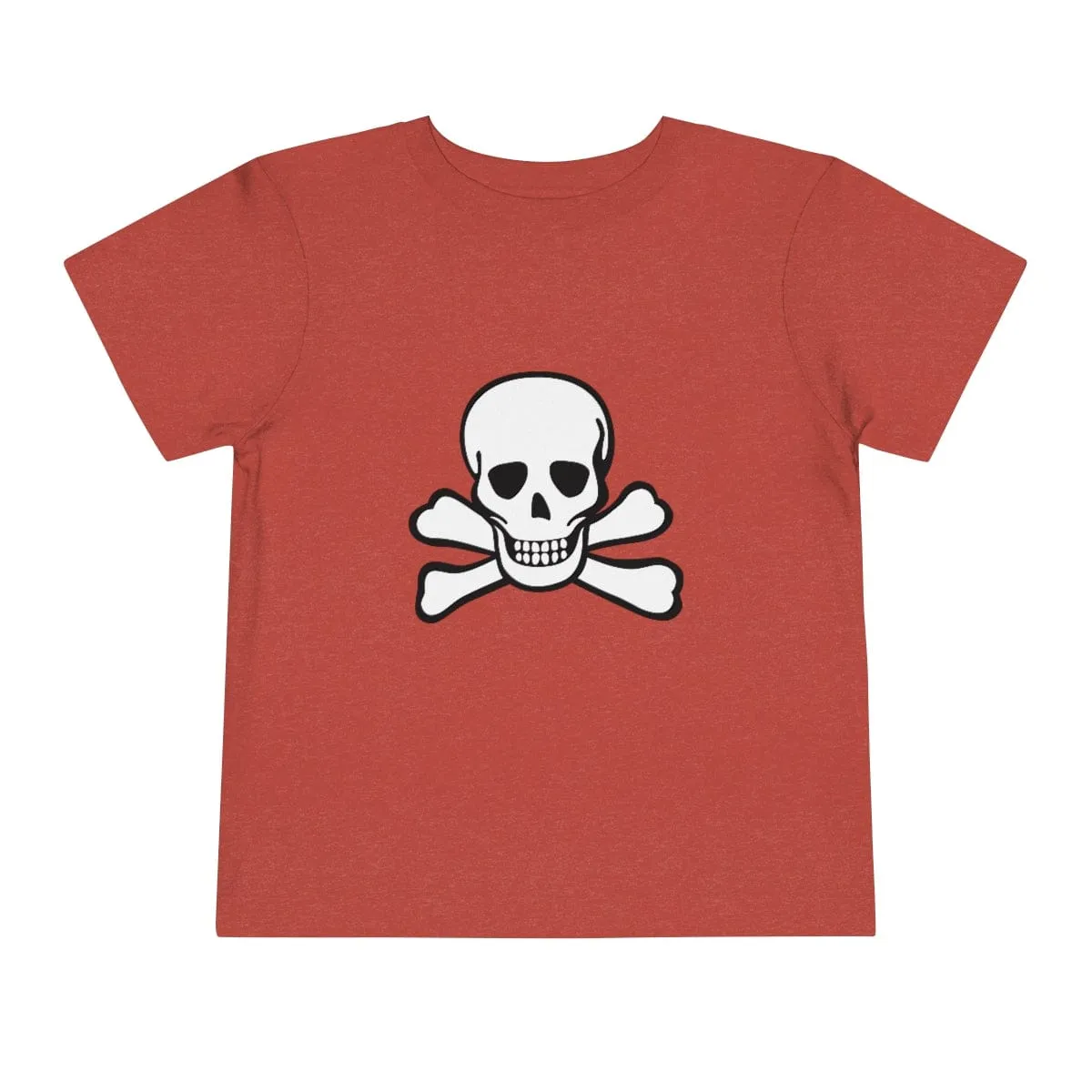 Skull Crossbones Toddler Short Sleeve Tee 18 Colors