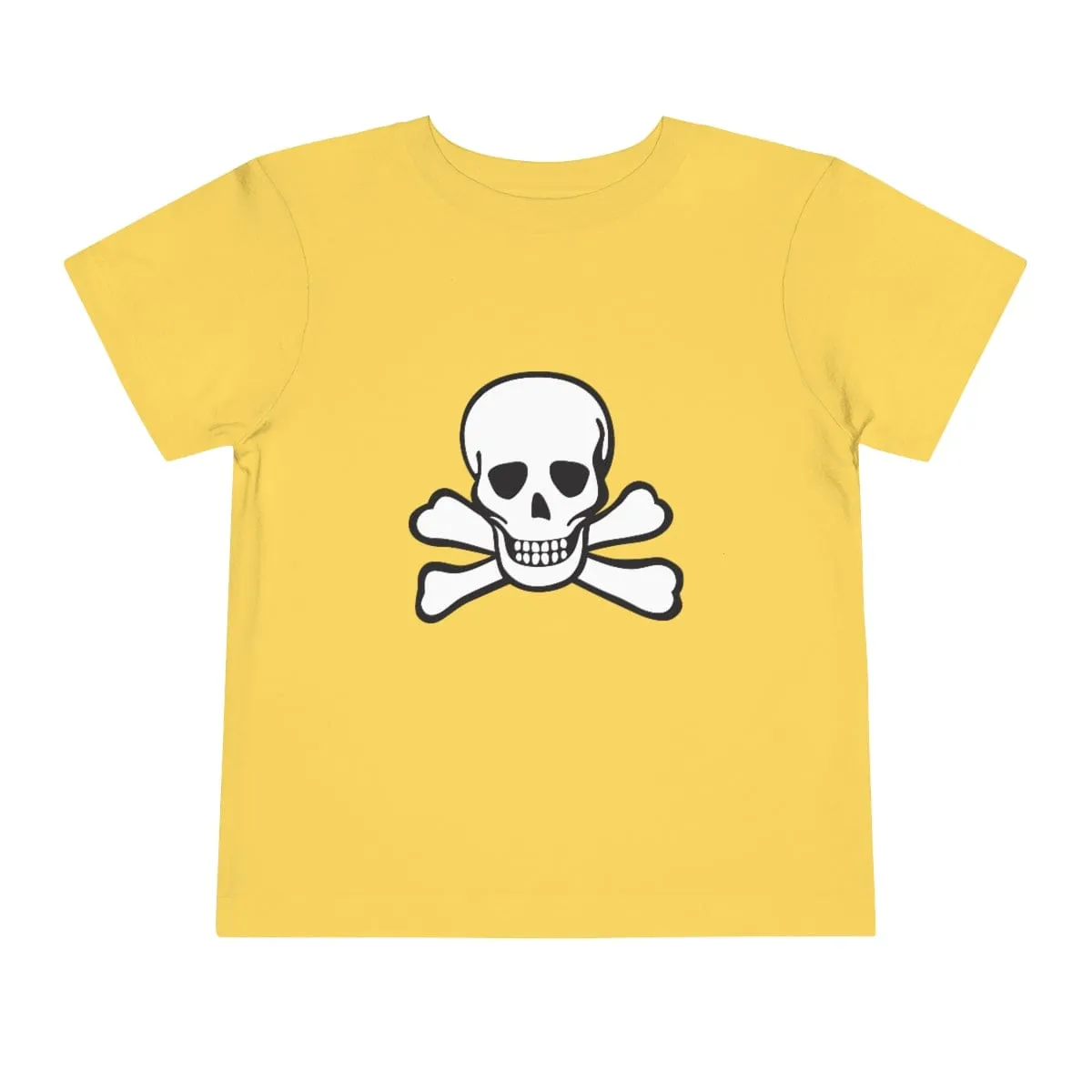Skull Crossbones Toddler Short Sleeve Tee 18 Colors