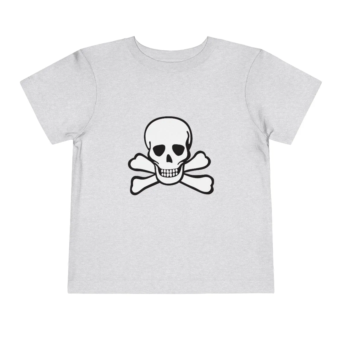 Skull Crossbones Toddler Short Sleeve Tee 18 Colors