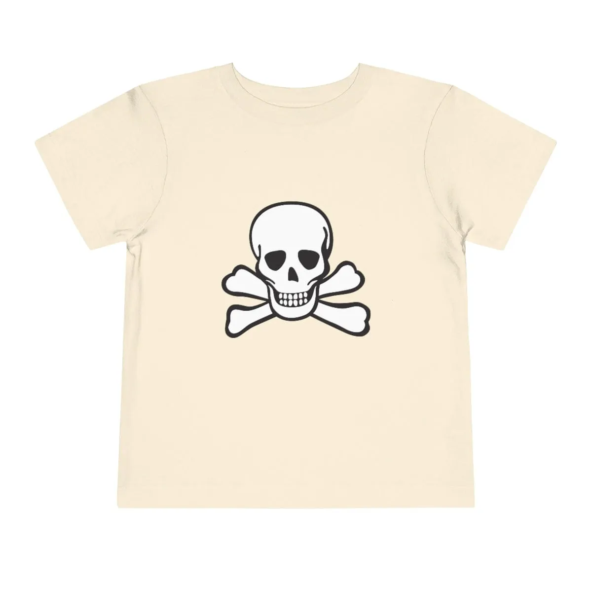 Skull Crossbones Toddler Short Sleeve Tee 18 Colors