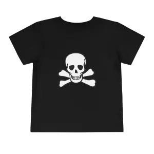 Skull Crossbones Toddler Short Sleeve Tee 18 Colors
