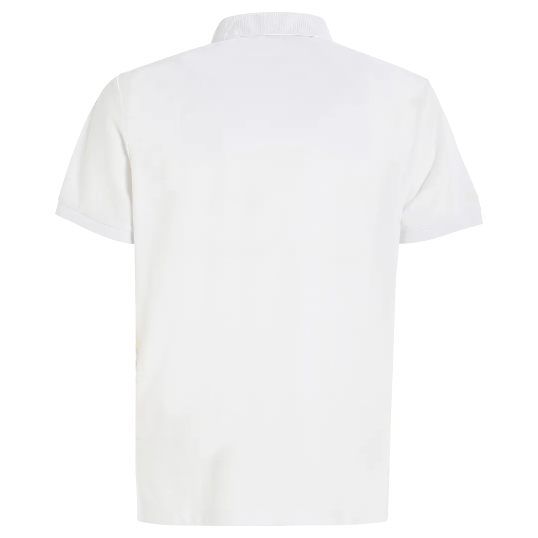 Slam Deck Organic Pique Polo White
